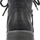 White Mountain Women's Balance Lace Up Booties Black Size 8 M