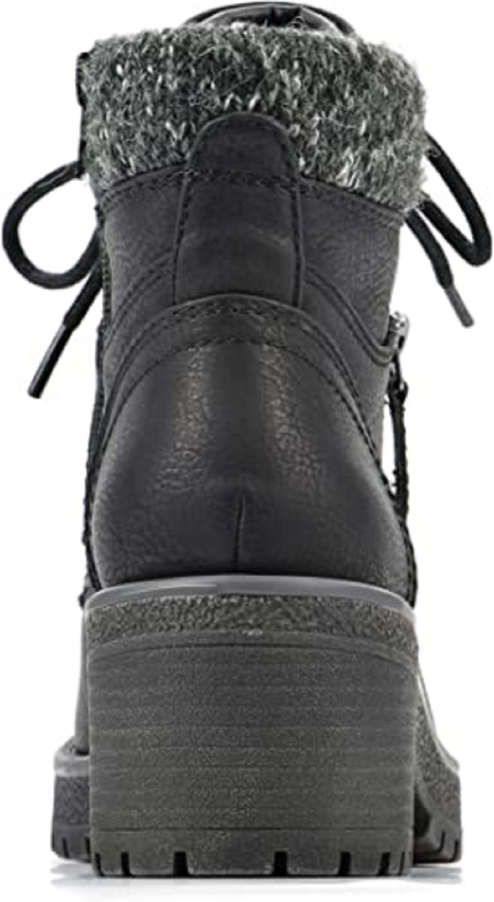 White Mountain Women's Balance Lace Up Booties Black Size 8 M