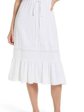 Rails Women's Kiki Tie Front Linen Blend Dress White Size Large
