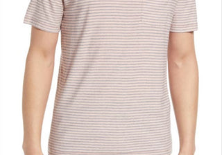 Rails Valencia Stripe Pocket Hemp & Organic Cotton T-Shirt In Rose Indigo Stripe Size X-Large