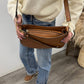 Jen & Co. - Raquel Whipstitch Trim Saddle Bag