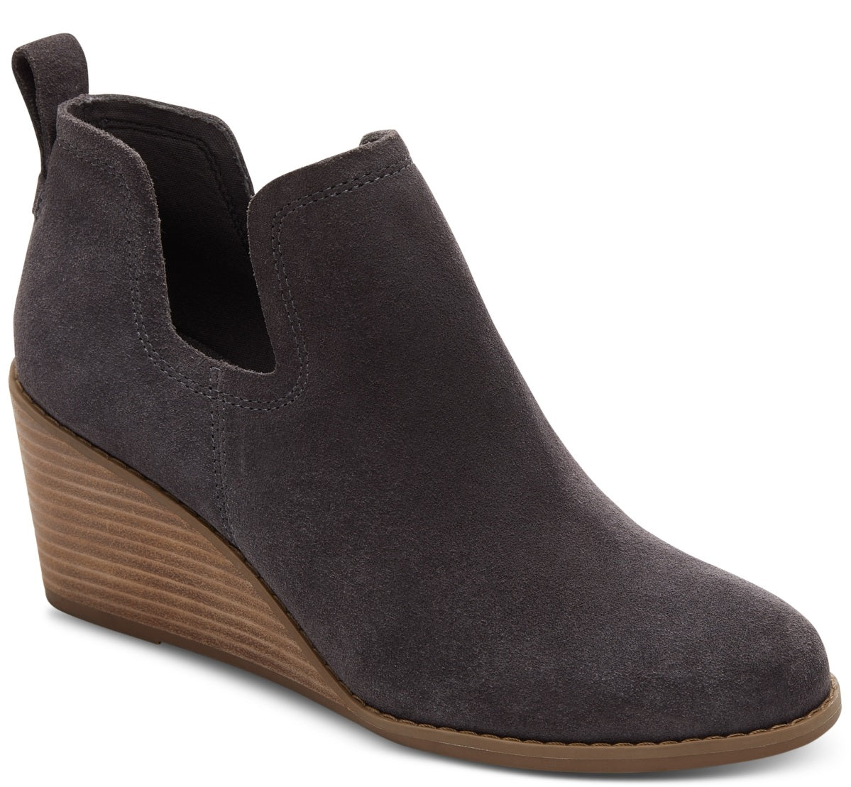Toms Women's Kallie Wedge Bootie Gray Size 6M