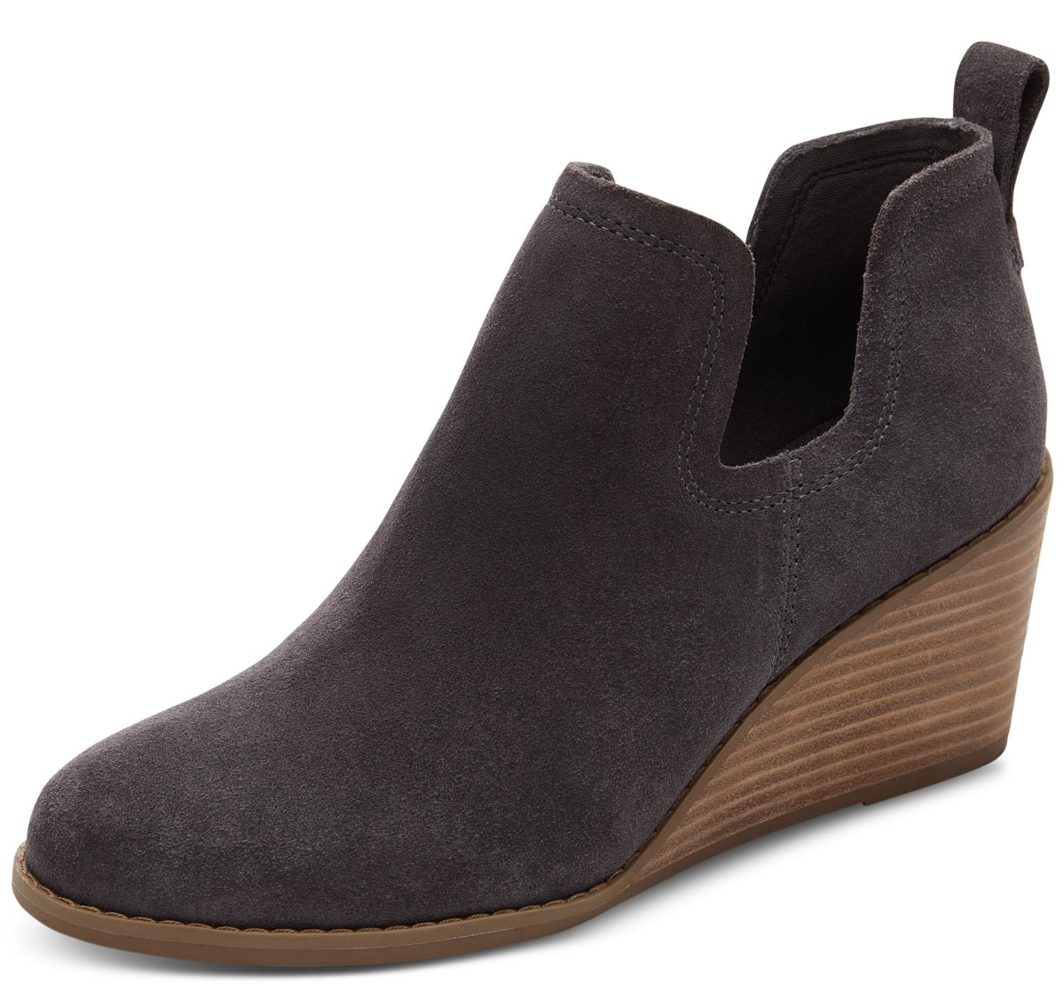 Toms Women's Kallie Wedge Bootie Gray Size 6M