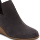 Toms Women's Kallie Wedge Bootie Gray Size 6M