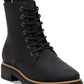 Toms Women's Alaya Lace-Up Lug Boot Black Size 8M