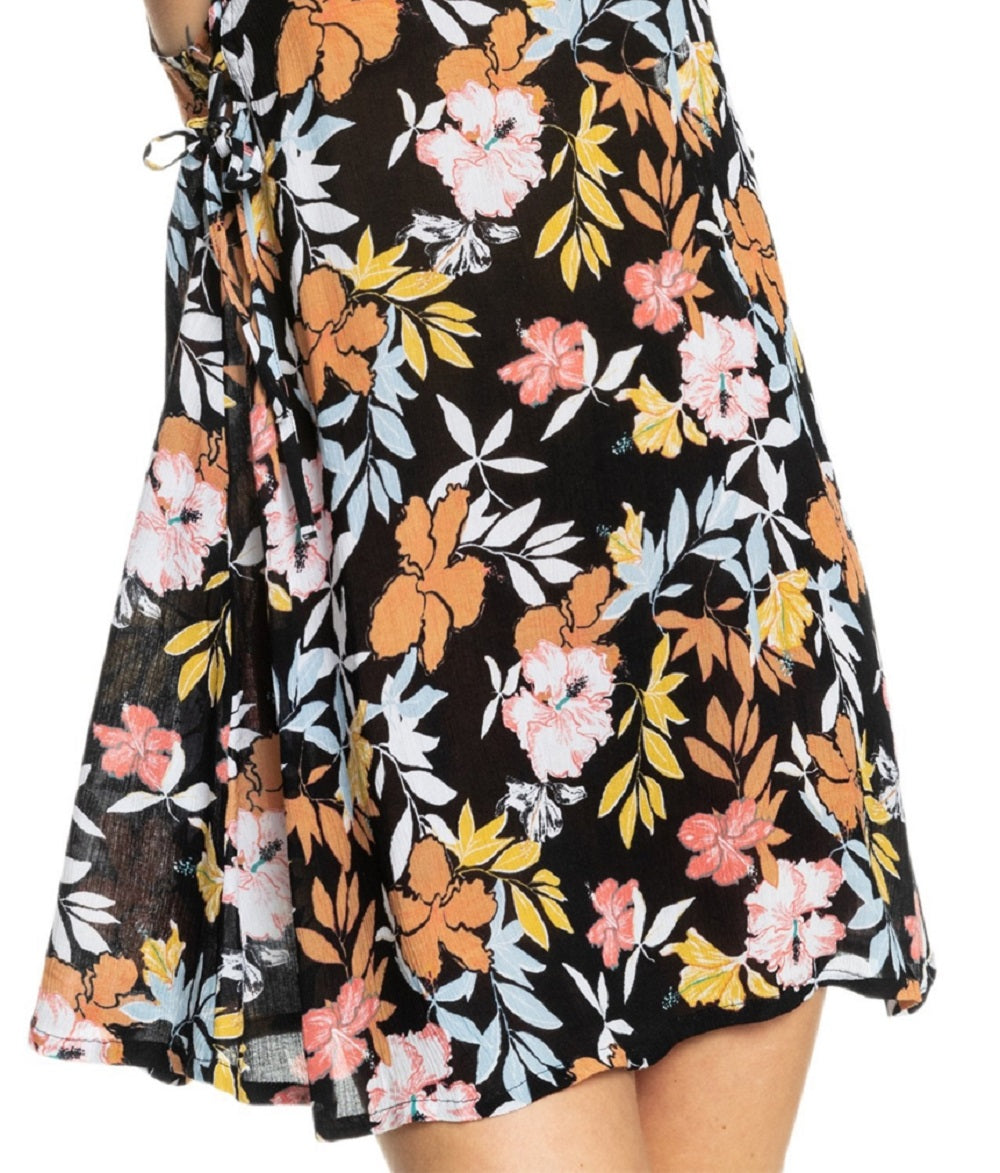 Roxy Women's Beachy Cover Up Minidress Black Size Medium