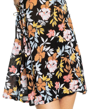 Roxy Women's Beachy Cover Up Minidress Black Size Medium