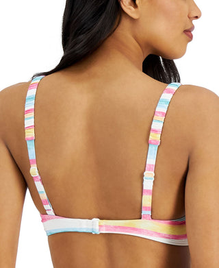 Roxy Junior's Island In The Sun Bralette Bikini Top Swimsuit Yellow Size X-Small