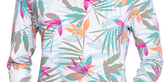 Roxy Women's Sea Skippin' Rashguard Swimsuit White Size Large