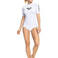 Roxy Women's Whole Hearted Short Sleve Rashguard White