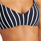 Roxy Junior's Athletic Triangle Bikini Top Swimsuit Gray Size Large