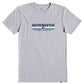 Quiksilver Men's Lined Up T-shirt Gray Size XX-Large