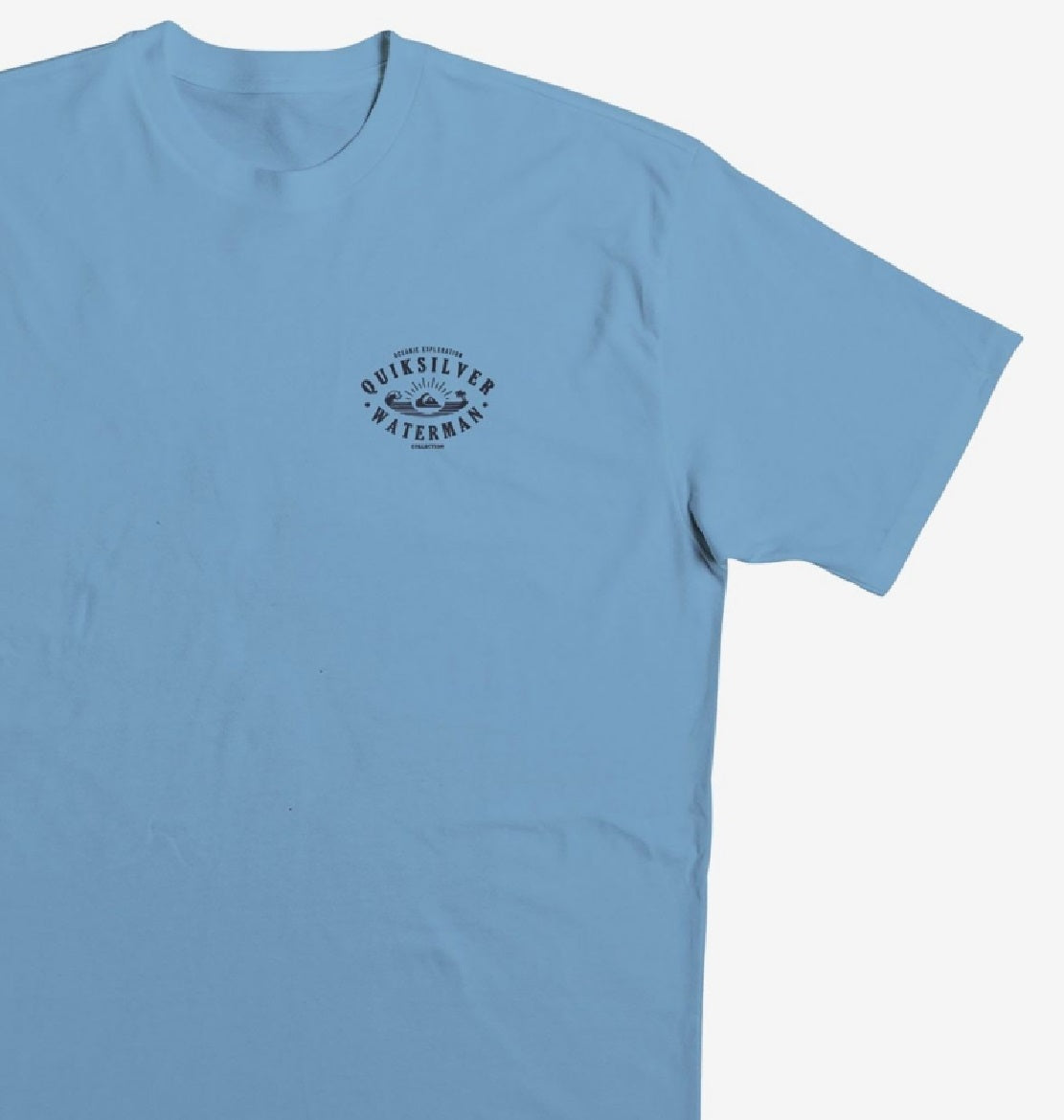 Quiksilver Waterman Men's Palm Wave T-Shirt Blue Size Small