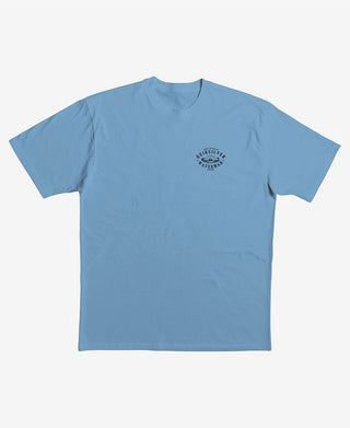 Quiksilver Waterman Men's Palm Wave T-Shirt Blue Size XX-Large