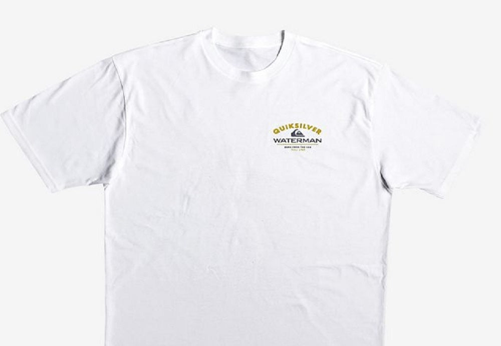 Quiksilver Waterman Men's Sailin' Seven Seas T-Shirt White Size X-Large