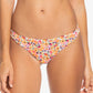 Roxy Junior's Beach Classics Cheeky Bikini Bottoms Swimsuit Brown Size Small