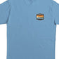 Quiksilver Waterman Men's Short Range Screen T-Shirt Blue Size Large