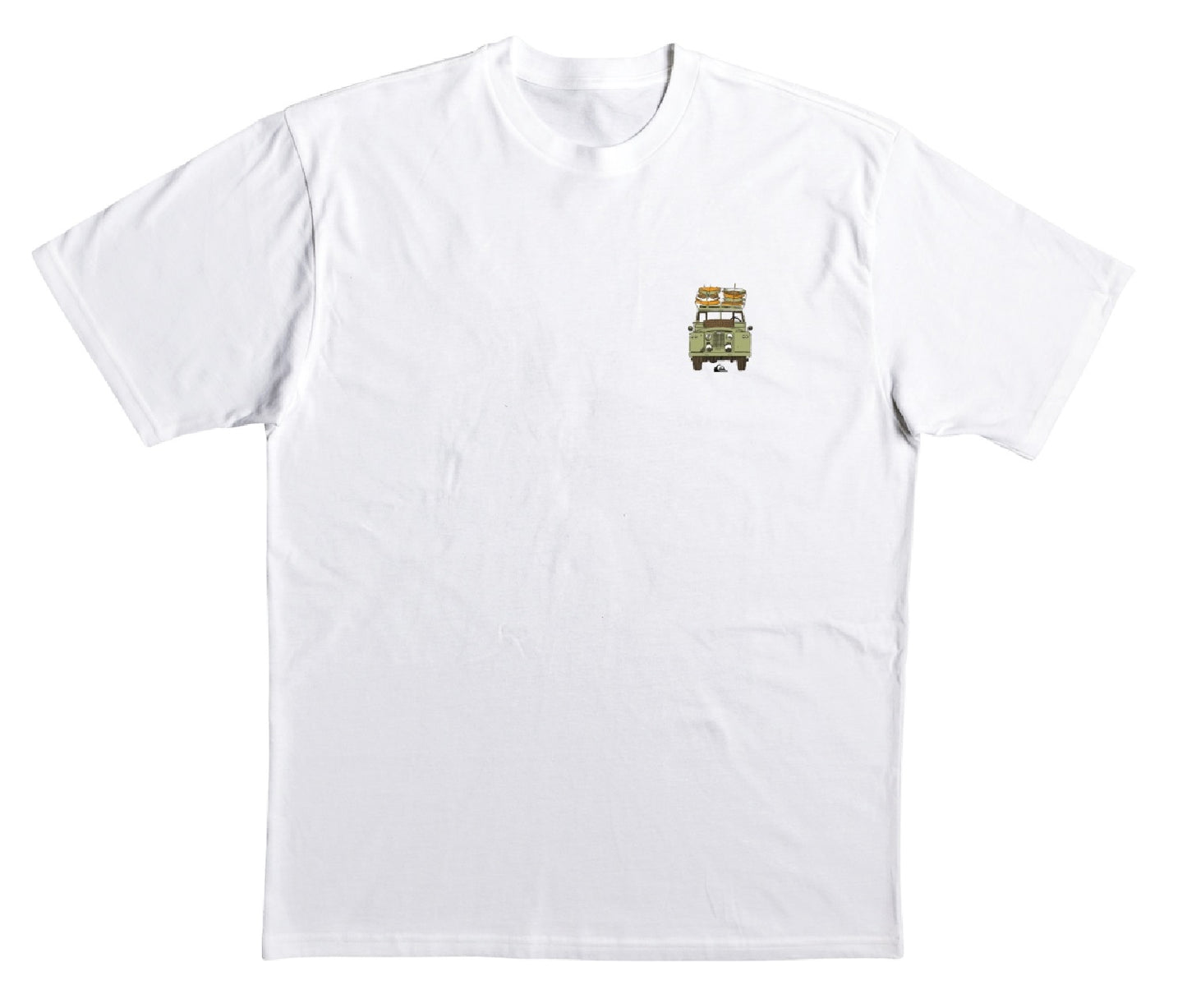 Quiksilver Waterman Men's Roads Less Traveled Screen T-Shirt White Size X-Large