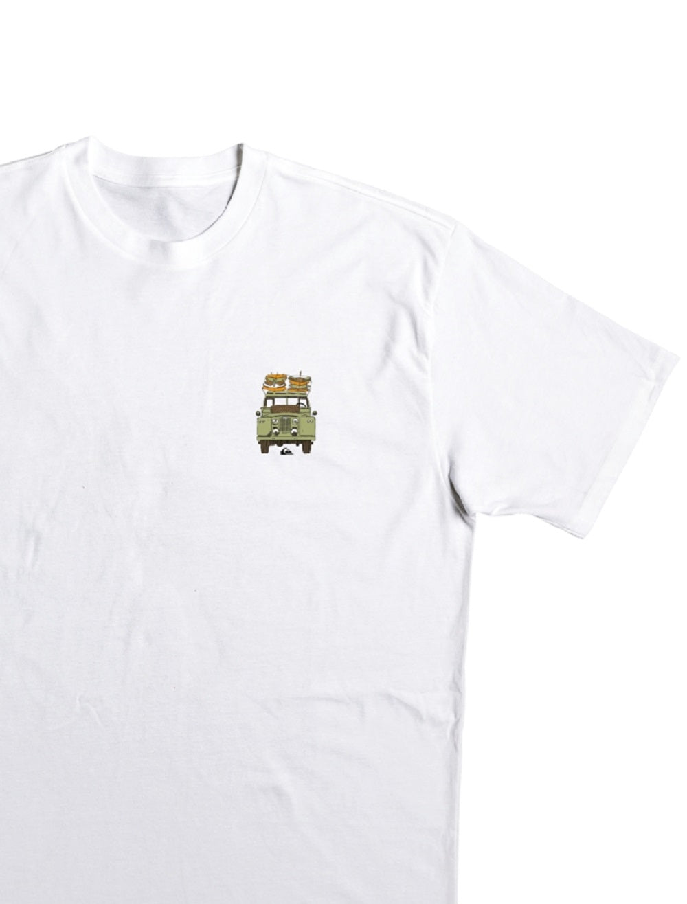 Quiksilver Waterman Men's Roads Less Traveled Screen T-Shirt White Size XX-Large