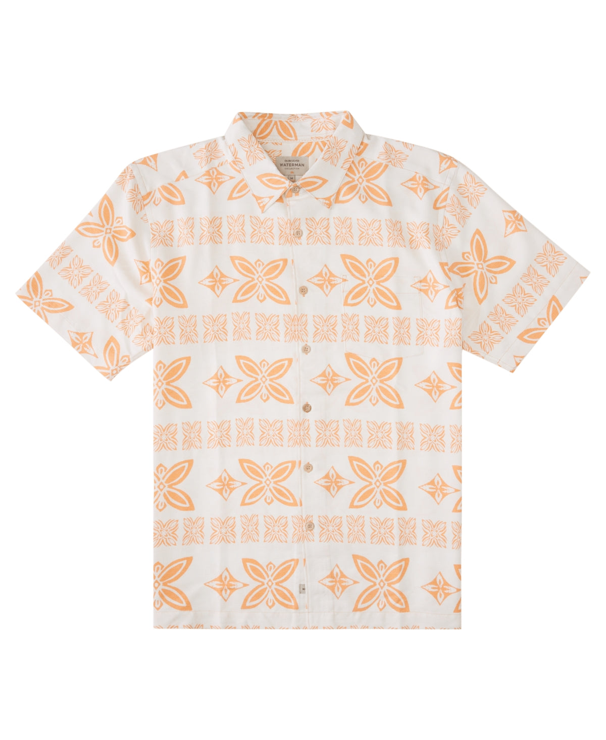 Quiksilver Waterman Men's Bay Woven Shirt Orange Size XXL
