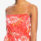 Roxy Women's On Way Love Tie Back Romper Red Size Large