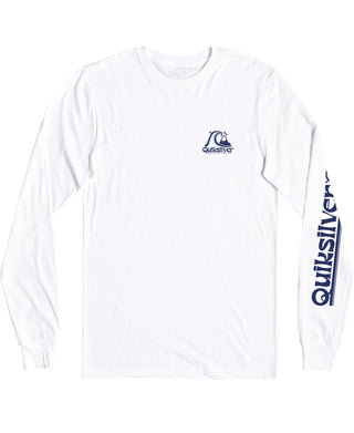 Quiksilver Men's Rolling Circle MU1 T-shirt White Size Small