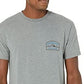 Quiksilver Men's Shape Up Mod T-shirt Gray Size Medium