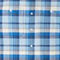 Quiksilver Waterman Men's Long Sleeve Thunder Sets Flannel Shirt Blue