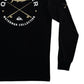 Quiksilver Waterman Men's Long Sleeve Hook T-Shirt Black Size Large