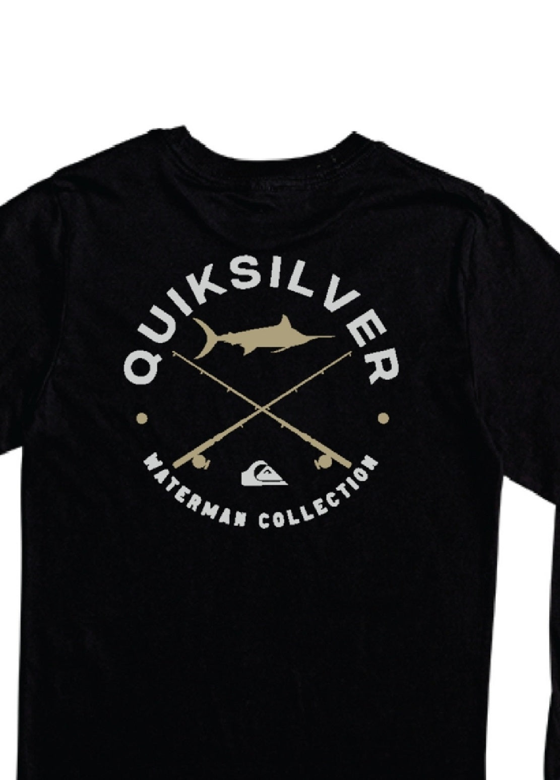 Quiksilver Waterman Men's Long Sleeve Hook T-Shirt Black Size XX-Large