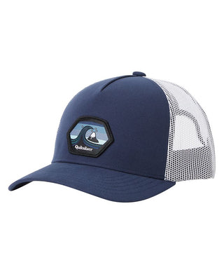 Quiksilver Men's Smooth Thinking Trucker Hat Blue Size Regular