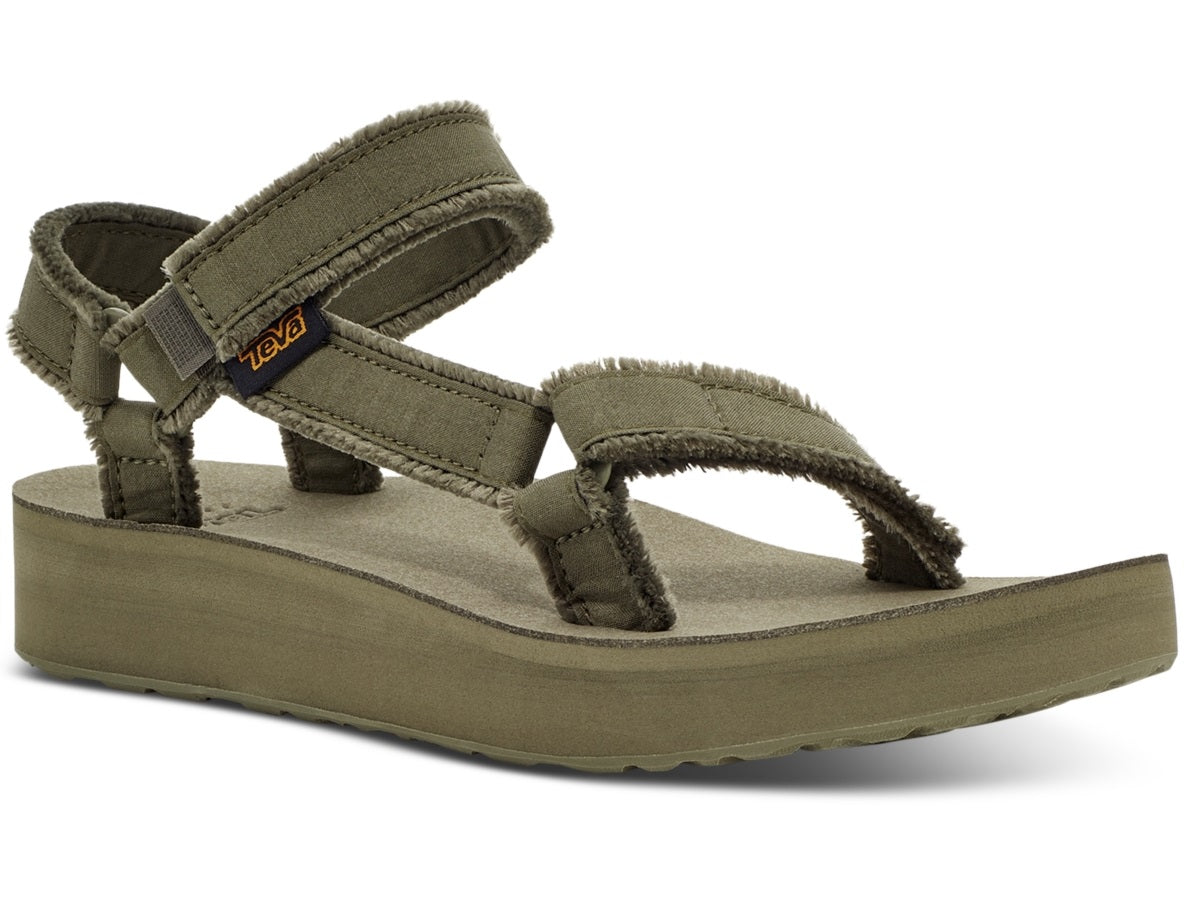 Teva Women's Midform Universal Canvas Sandal Green Size 8