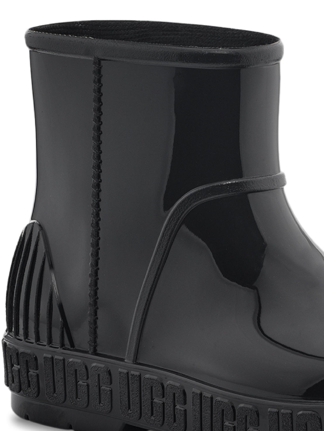 UGG Women's Drizlita Genuine Shearling Lined Rain Boot Black Size 7