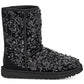 UGG Women's Classic Sequin Short Boot Black Size 8M
