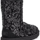 UGG Women's Classic Sequin Short Boot Black Size 8M