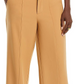 Avec Les Filles Cutout Waist Wide Leg Pants Camel