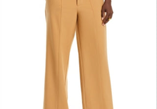 Avec Les Filles Cutout Waist Wide Leg Pants Camel