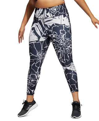 adidas Women's Optime Superher 7/8 Training Tights Black Size 3X