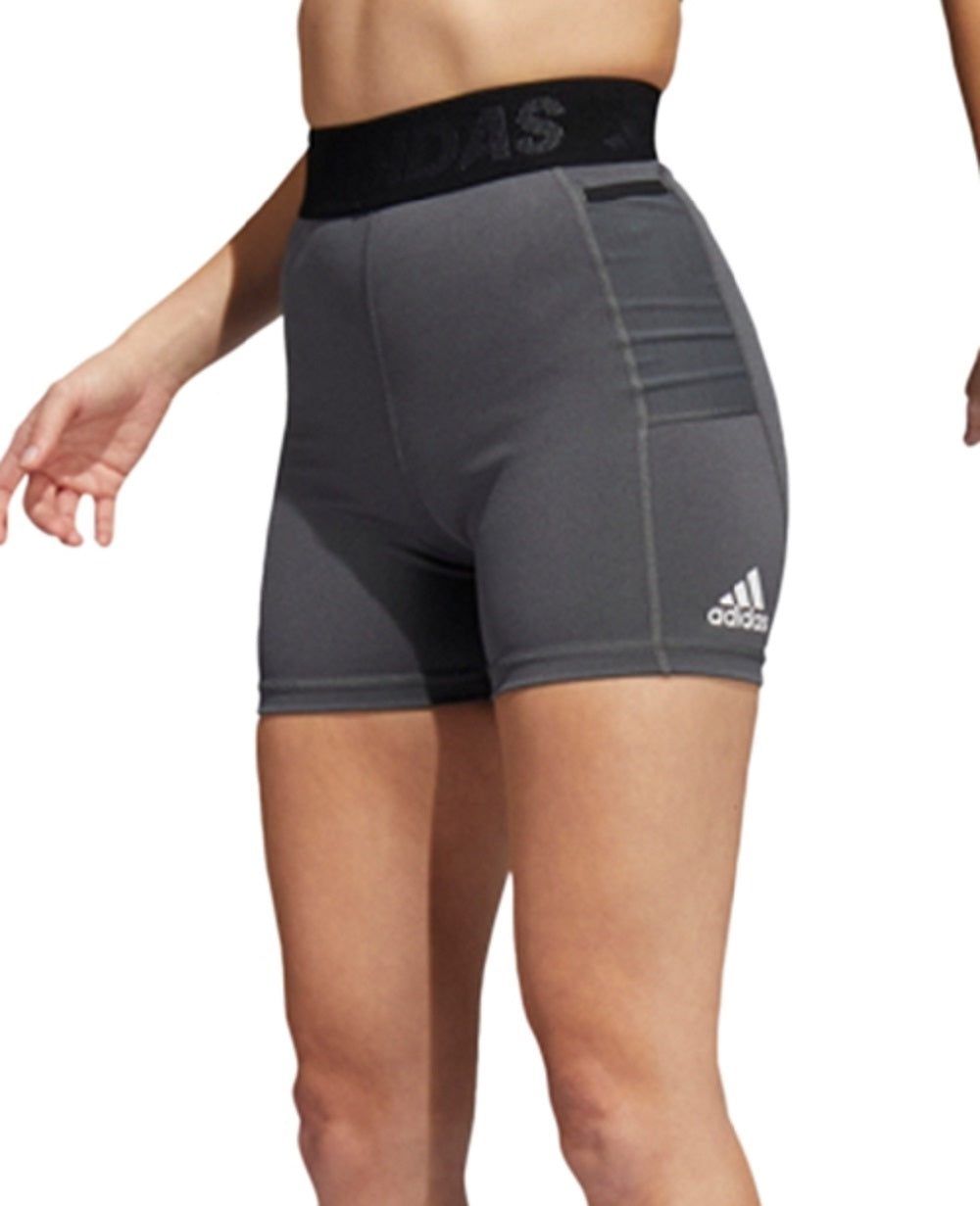 adidas Women's Side Pocket Training Shorts Gray Size Large