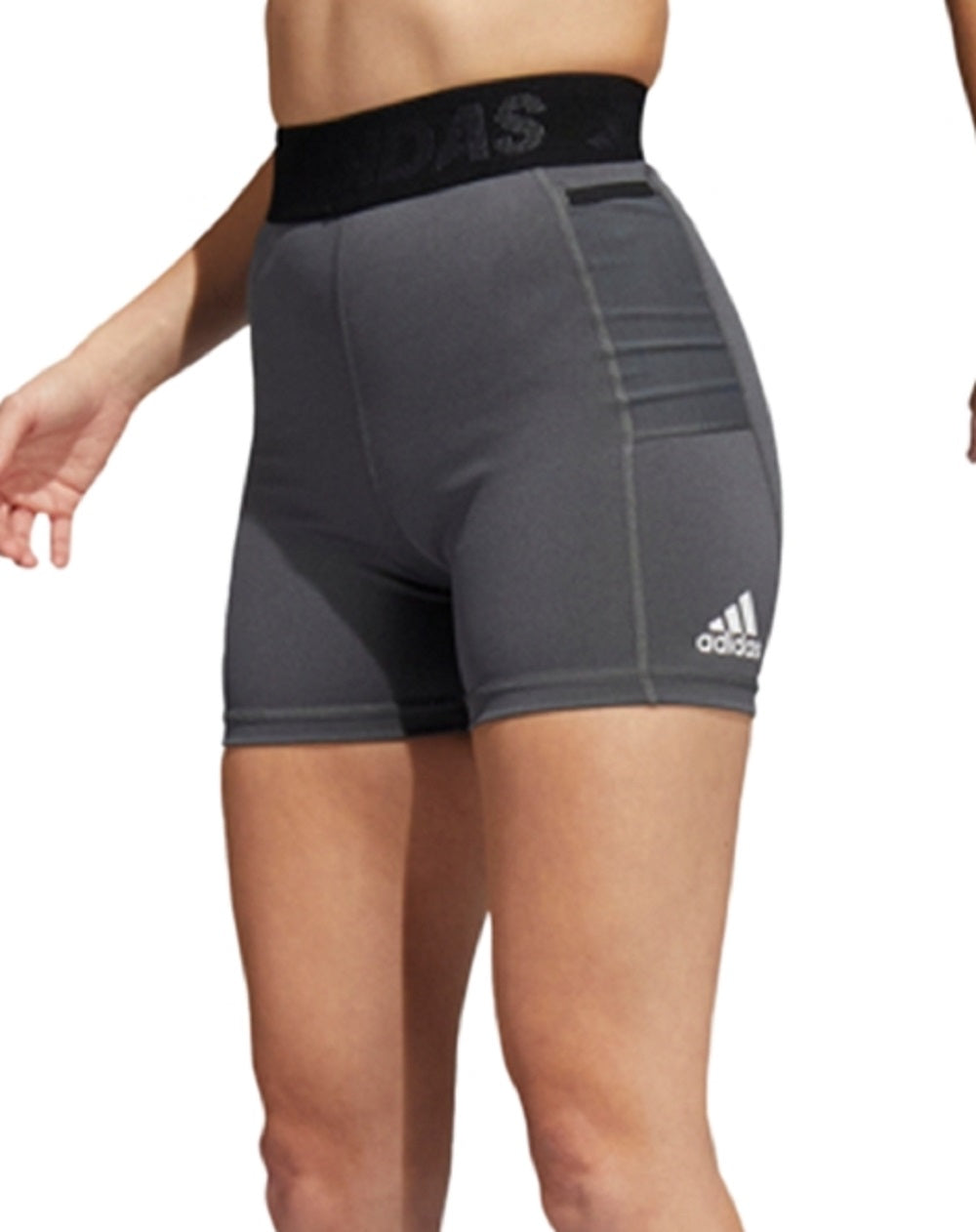 adidas Women's Side Pocket Training Shorts Gray Size Medium