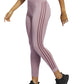 adidas Women's Side Stripe Tights Pink Size Small