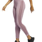 adidas Women's Side Stripe Tights Purple Size X-Large