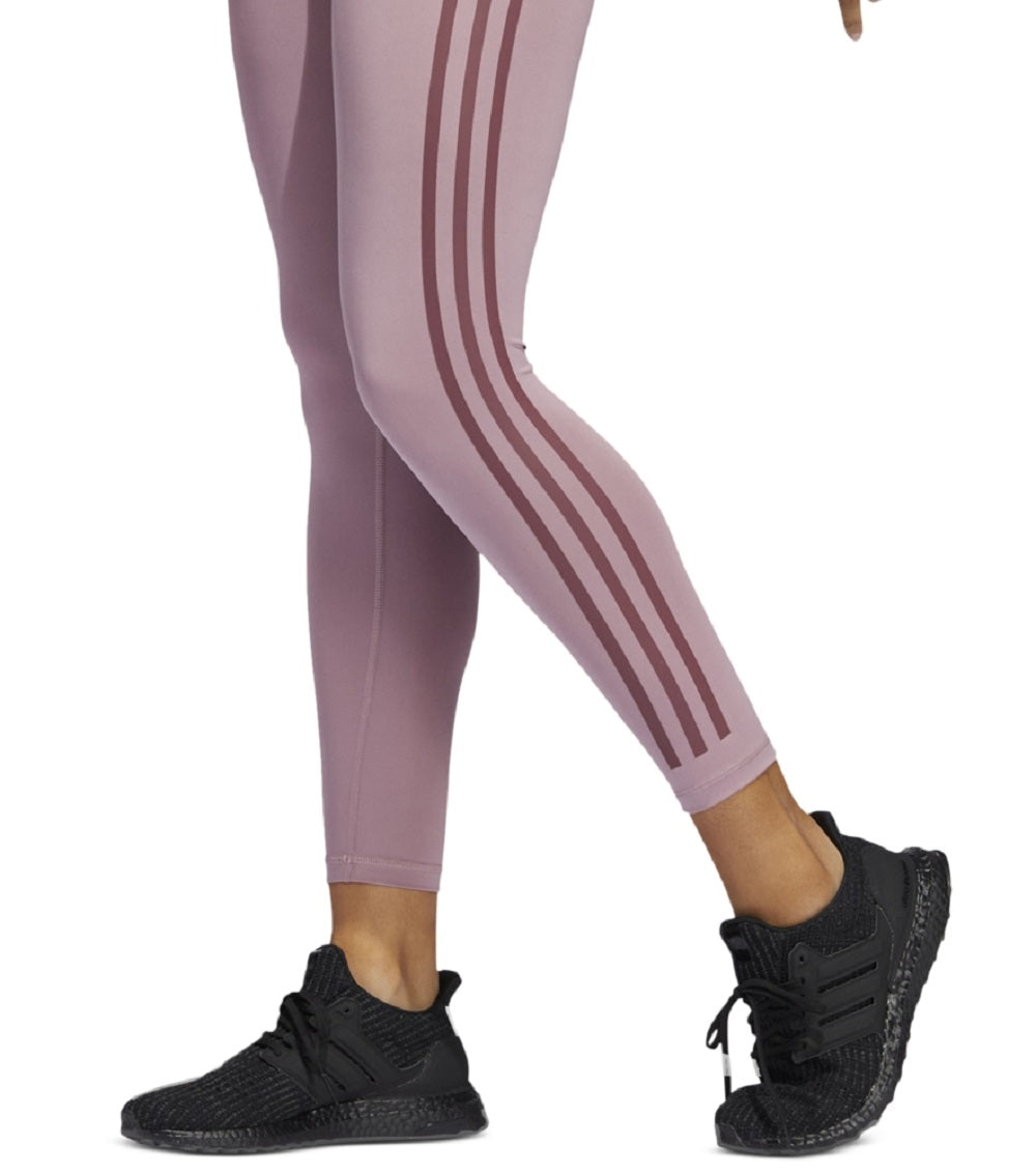 adidas Women's Side Stripe Tights Purple Size X-Large