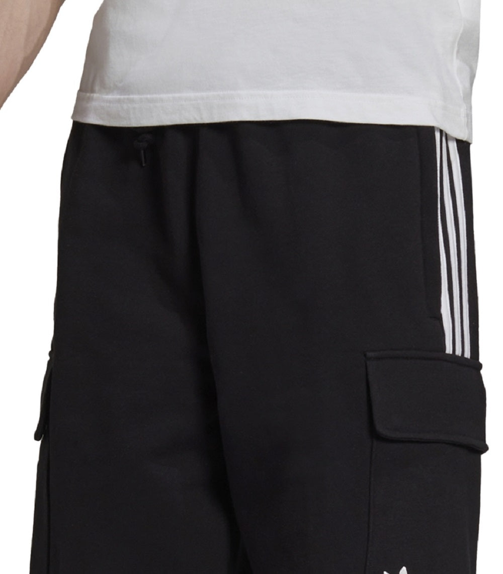 adidas Men's Cotton Cargo Shorts Black Size Small