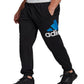 adidas Men's Essential Logo Jersey Pants Black Size Large