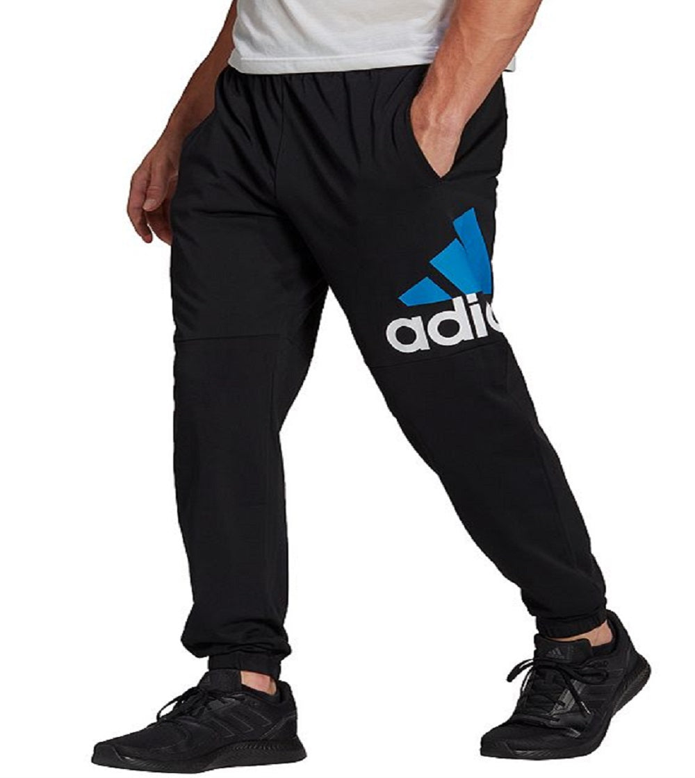 adidas Men's Essential Logo Jersey Pants Black Size Small