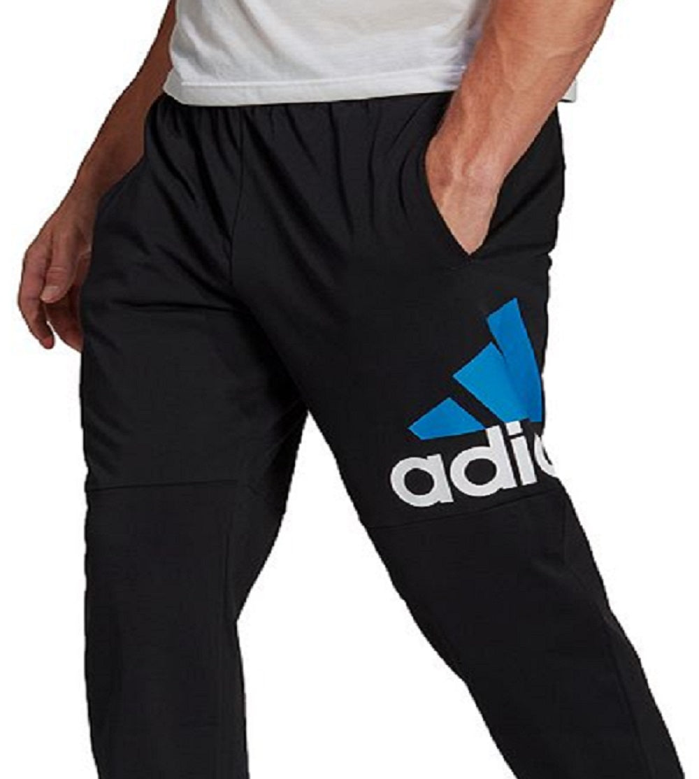 adidas Men's Essential Logo Jersey Pants Black Size Small