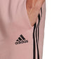 adidas Men's 3 Stripes 10 Fleece Shorts Pink Size XX-Large