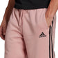 adidas Men's 3 Stripes 10 Fleece Shorts Pink Size X-Large