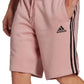 adidas Men's 3 Stripes 10 Fleece Shorts Pink Size X-Large